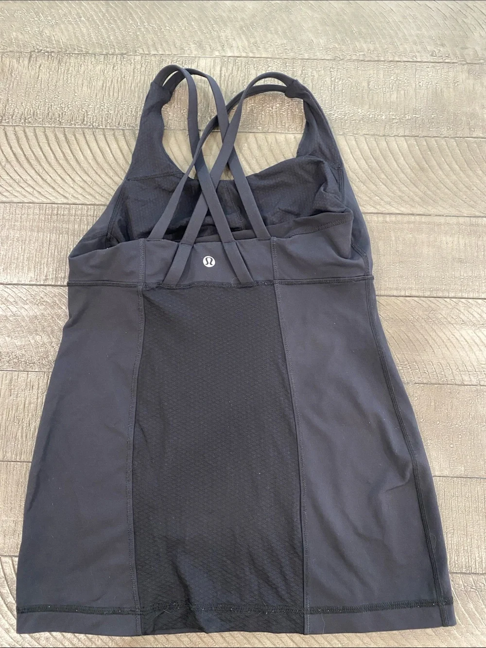 lululemon athletica Black One-Piece workout Tank with Strappy Back